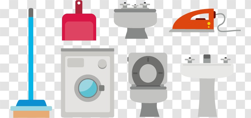 Bathroom Graphic Design - Brand - Vector Washing Machine Transparent PNG