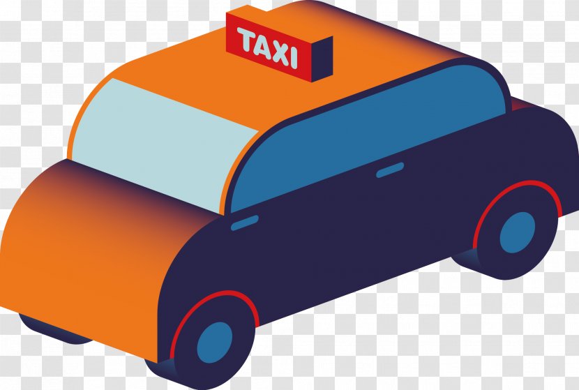 Taxi Car Euclidean Vector - Artworks Transparent PNG