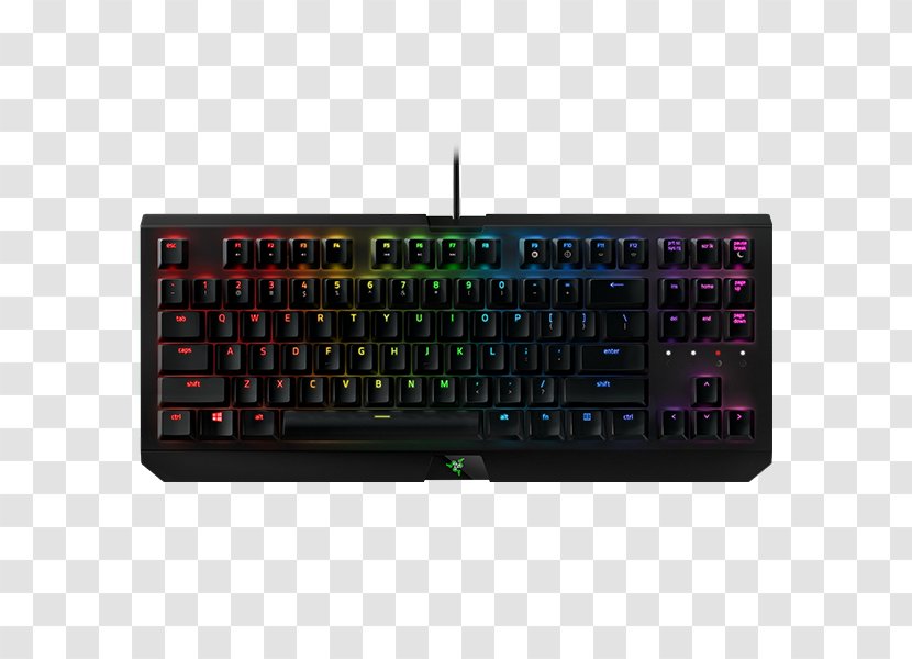 Computer Keyboard Razer Inc. Blackwidow X Tournament Edition Chroma BlackWidow Gaming Keypad - Touchpad - Laptop Transparent PNG