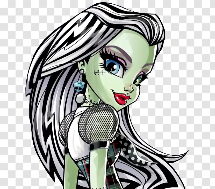 Frankie Stein Monster High New Ghoul In School Basic Doll - Frame Transparent PNG