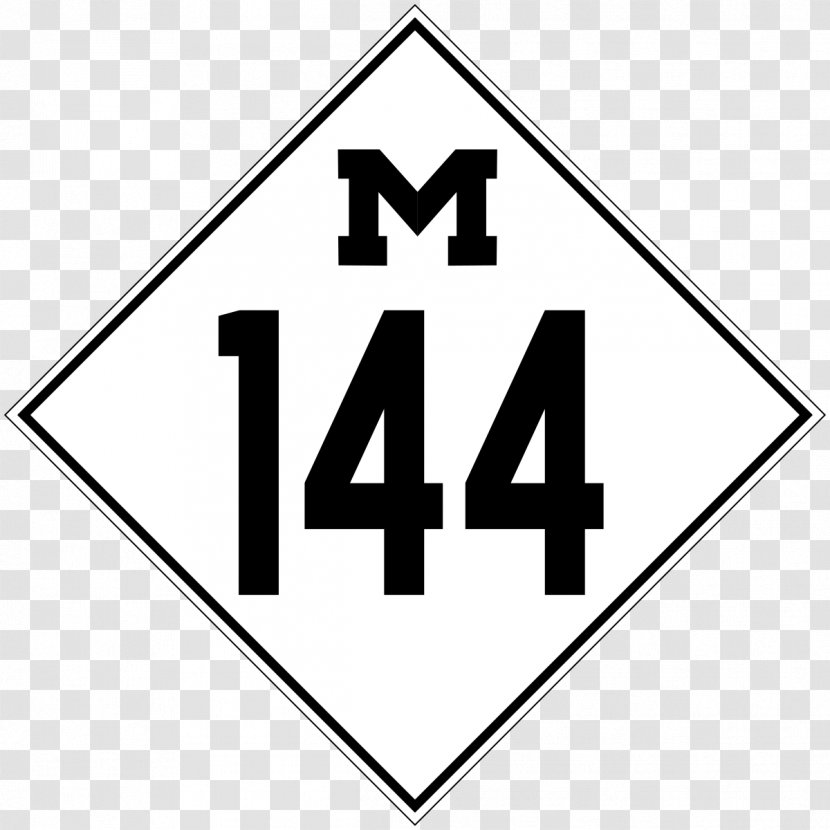 Michigan State Trunkline Highway System M-105 Traffic Sign - Signage - Road Transparent PNG