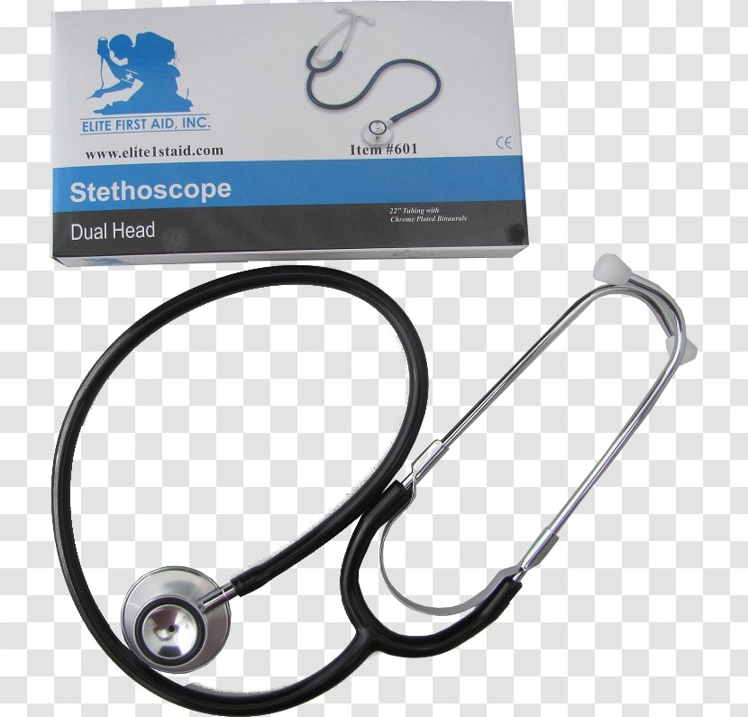 First Aid Kits Elite Medicine Stethoscope Dual Head - Emergency - Drawing Transparent PNG