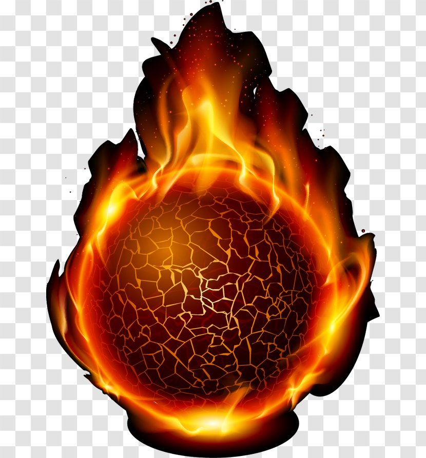 Fire Royalty-free Ball Clip Art - Cool Flame Fireball Transparent PNG