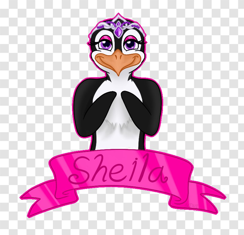 Penguin Pink M Character Clip Art - Bird Transparent PNG