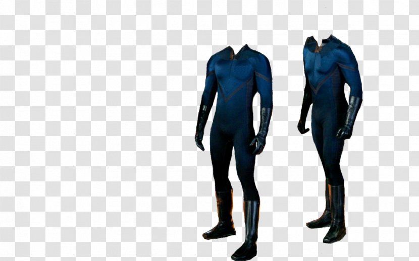 Wetsuit Dry Suit Cobalt Blue Shoulder - Standing - Ff Transparent PNG