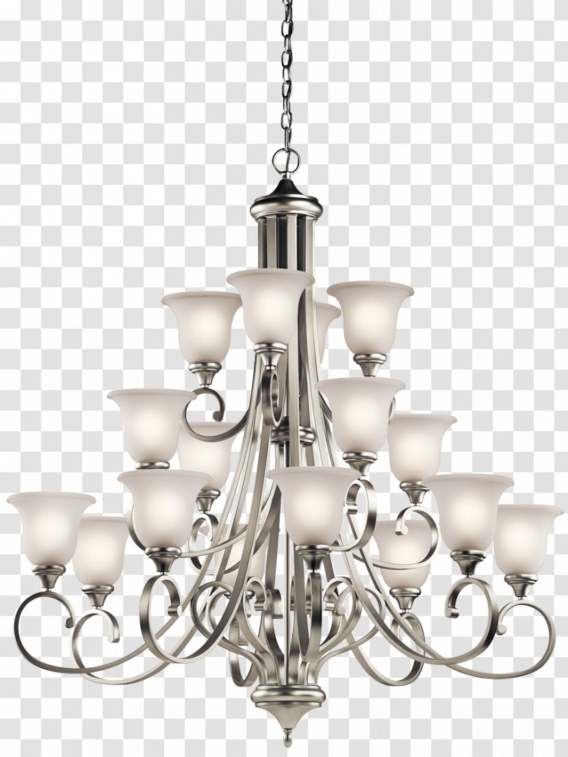 Lighting Kichler Chandelier Brushed Metal - Light - Chandlier Transparent PNG