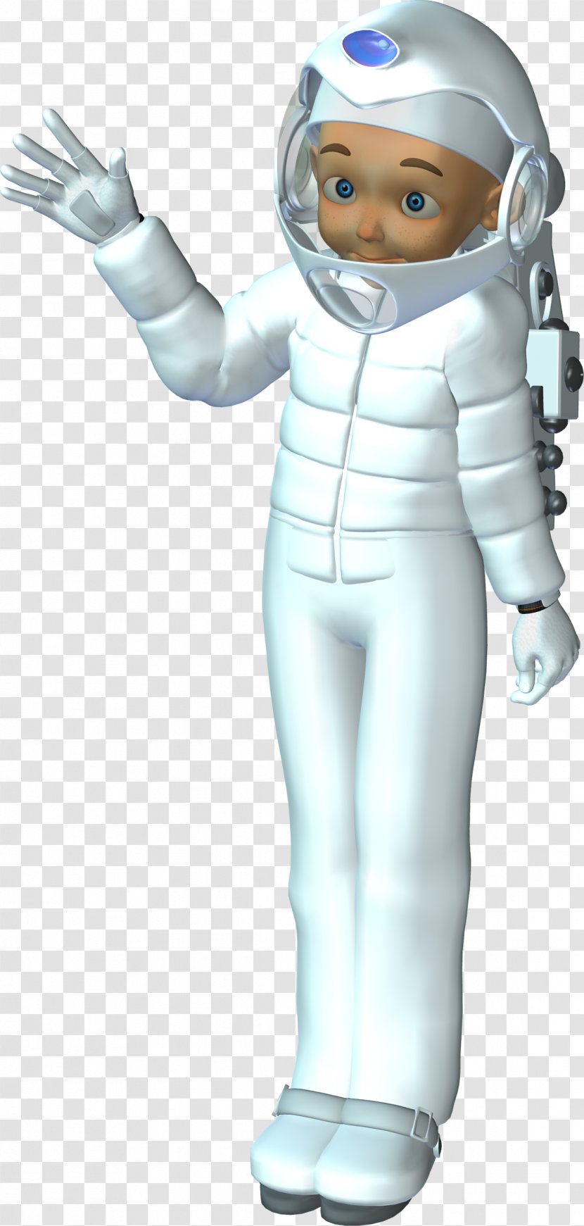 Finger Figurine Mascot Character Cartoon - Astronaut Transparent PNG
