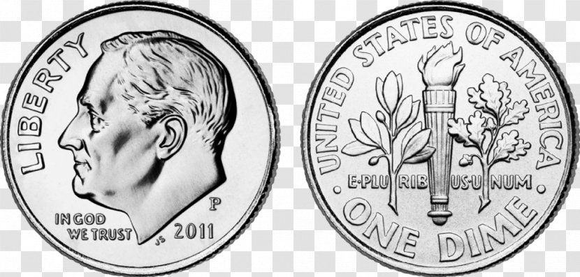 Dime Penny Coin Quarter United States Dollar Transparent PNG