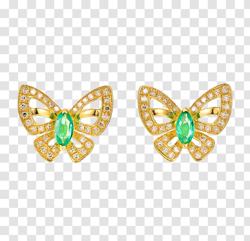 Earring Emerald Jewellery - Pollinator - Earrings Transparent PNG