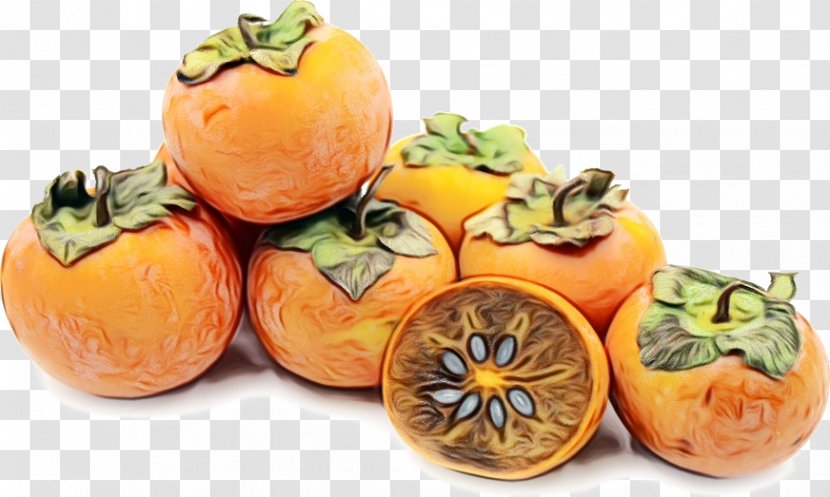 Natural Foods Fruit Persimmon Food Vegetable - Common Vegan Nutrition Transparent PNG