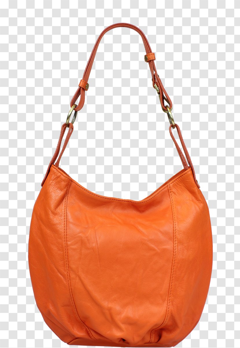 Hobo Bag Leather Orange Handbag Messenger Bags - Shoulder Transparent PNG