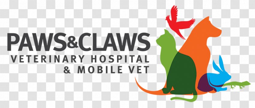 Logo Veterinarian Paws & Claws Veterinary Hospital Mobile Vet Clip Art - Brand - Cool Flyer Transparent PNG
