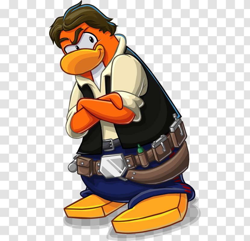 Club Penguin Island Han Solo Star Wars - Bird - Zirconium Dioxide Transparent PNG