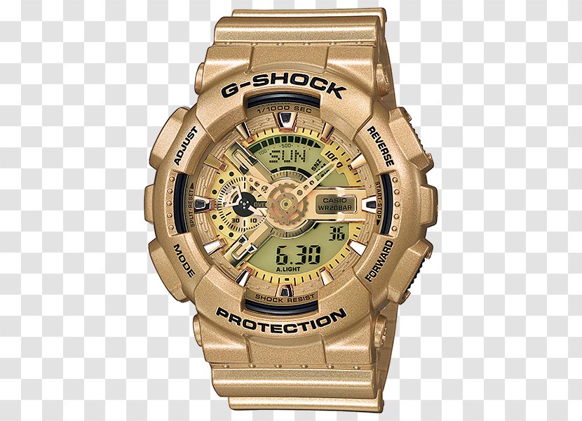 G-Shock GA-110 Shock-resistant Watch Gold - Colored - G Shock Transparent PNG