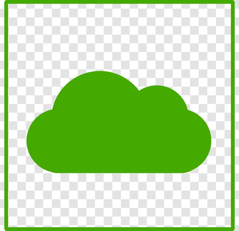Cloud Computing Clip Art - Green Cliparts Transparent PNG