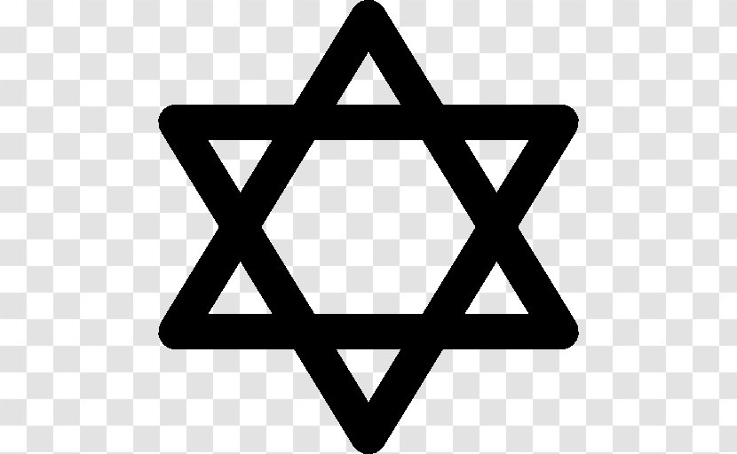 Star Of David Jewish Symbolism Judaism - Emoji Transparent PNG