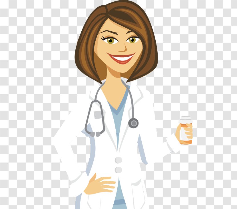 Cartoon Physician Female Royalty-free - Watercolor - Doctors Transparent PNG
