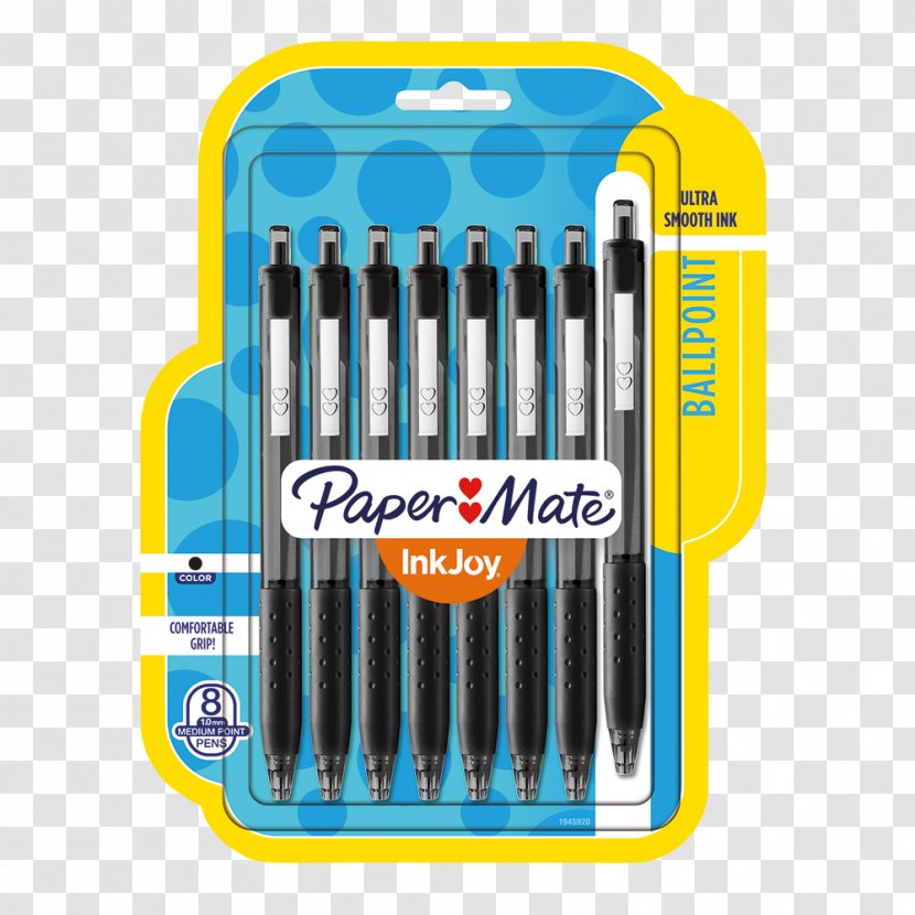 Paper Mate InkJoy 300RT Ballpoint Pen Pens - Bic Cristal - Hand Grip Transparent PNG