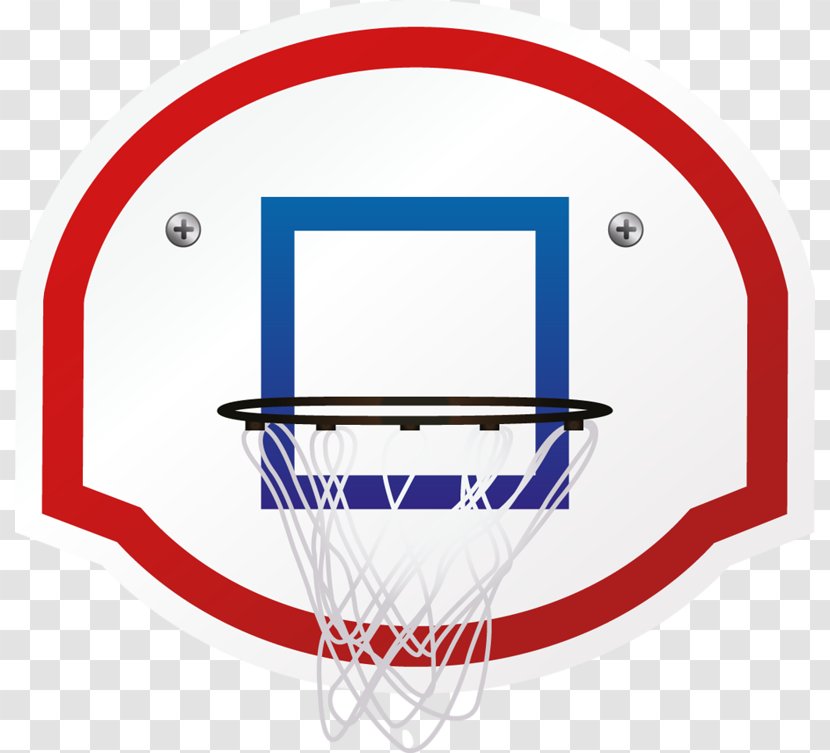 Basketball Court Icon - Sport - Hand-painted Cartoon Net Bag Transparent PNG