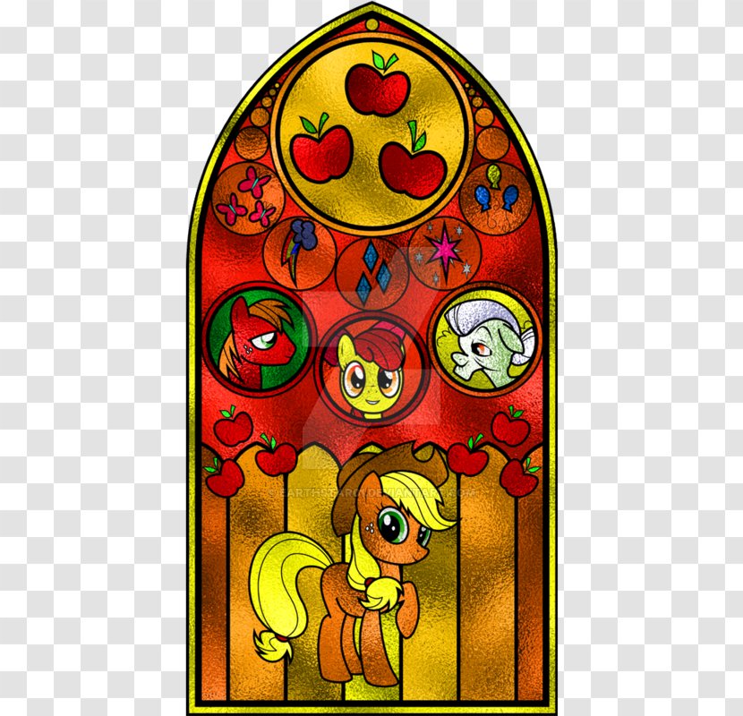 Window My Little Pony Stained Glass Cartoon Transparent PNG