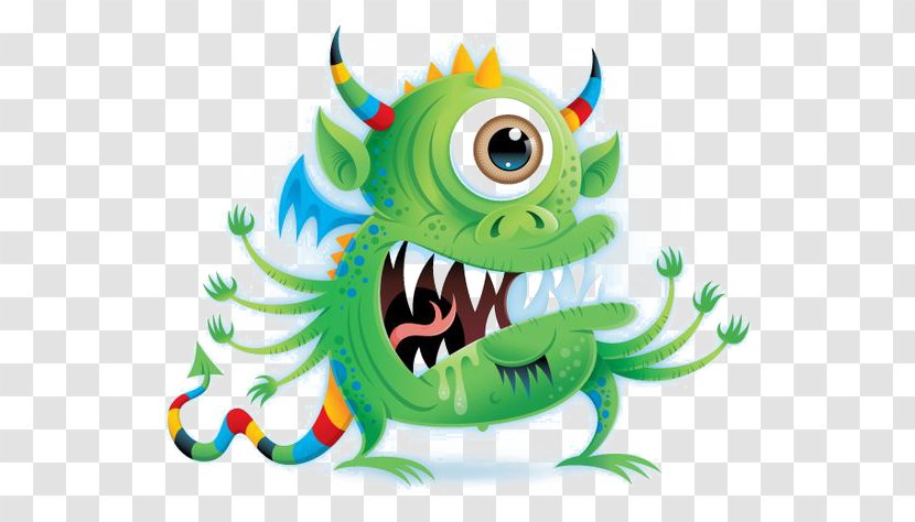 Monster Adobe Illustrator Illustration - Mythical Creature - Green Transparent PNG