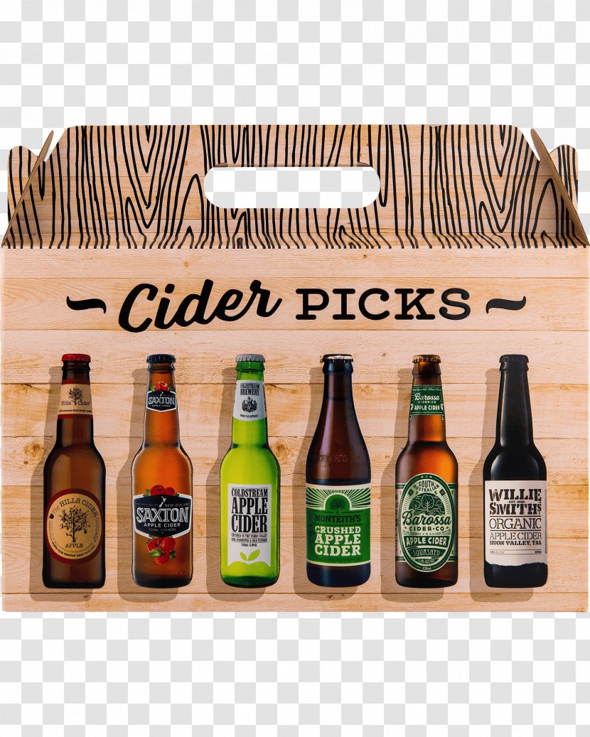 Cider Liqueur Beer Bottle Perry - Pack Transparent PNG