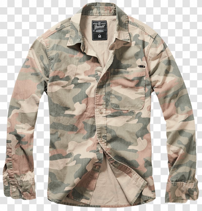 T-shirt Brandit Josh Shirt Darkcamo 3XL U.S. Woodland Clothing - Camouflage - Camo Military Jacket Transparent PNG