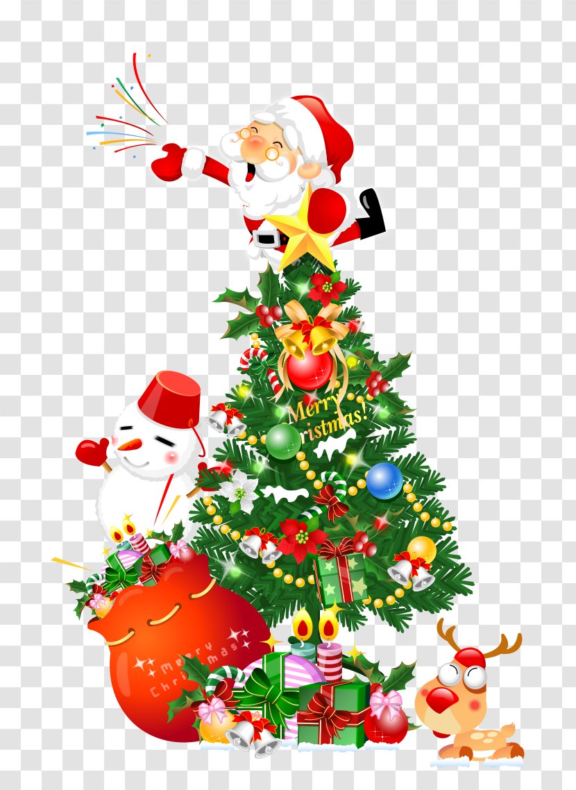 Christmas Decoration Picture Material - New Year S Day - Tree Transparent PNG