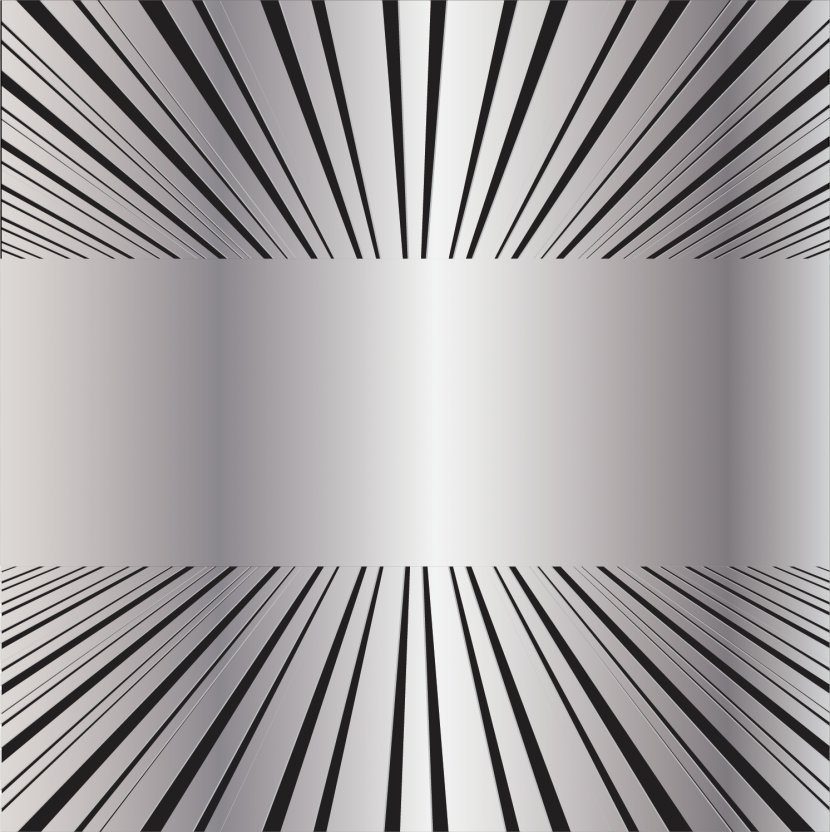 Metal Black And White - Shutterstock - 3D Stripe Transparent PNG