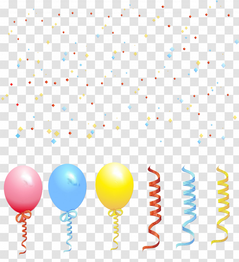 Balloon Yellow Line Point Font Transparent PNG