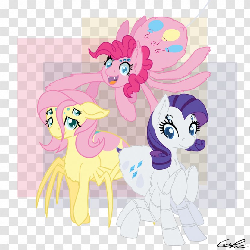 Pony Pinkie Pie Fluttershy Spider Rarity Transparent PNG