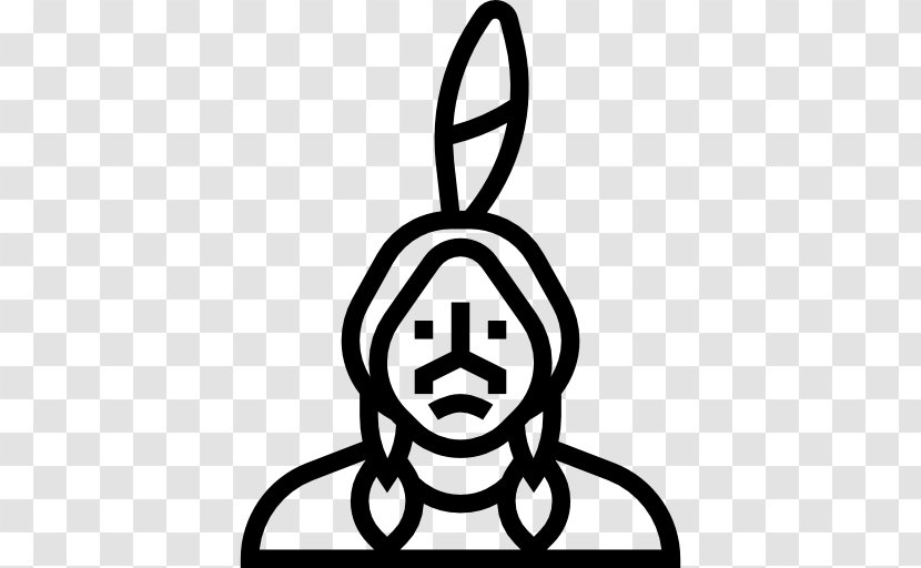Line White Clip Art - Native People Transparent PNG