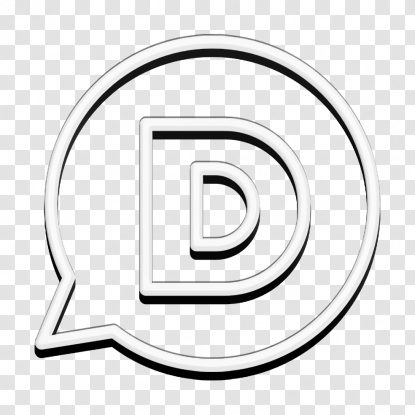 Brand Icon Disqus Logo - Social - Line Art Transparent PNG