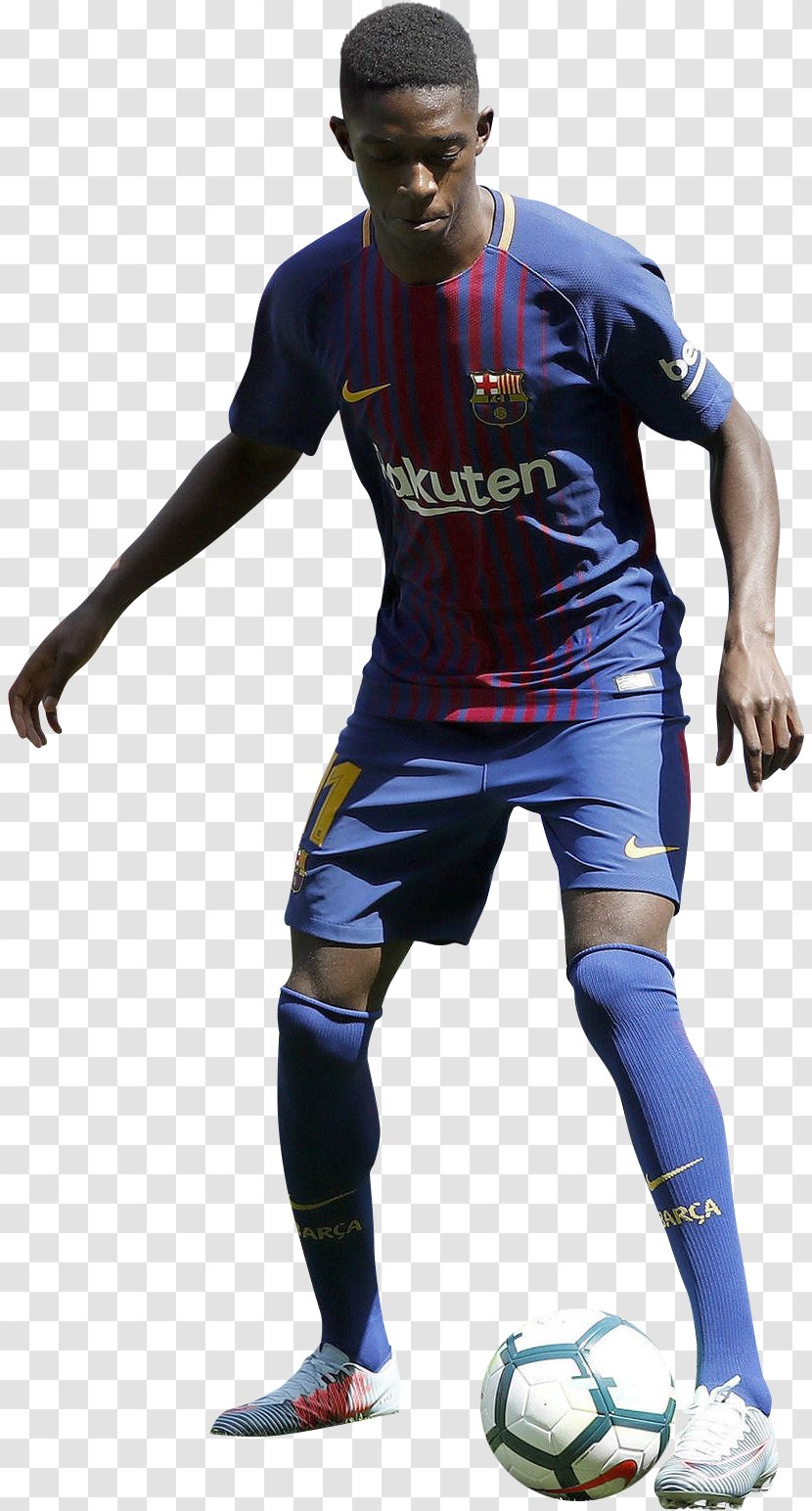 Ousmane Dembélé FC Barcelona Football Player Sport Jersey - Shoe - Dembele Transparent PNG