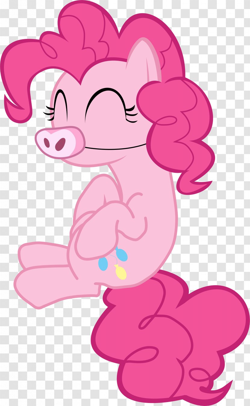 Pinkie Pie Pony Pig Art - Heart - Nose Transparent PNG