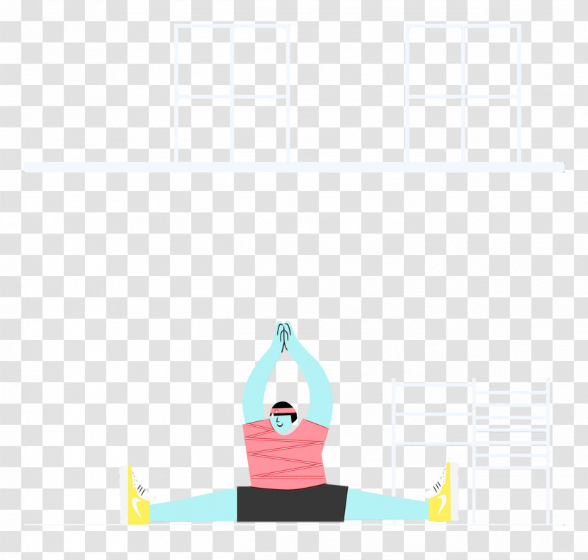 Yoga Mat Physical Fitness Sitting Yoga Font Transparent PNG