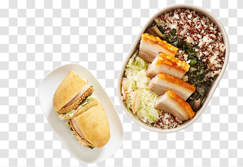 Vegetarian Cuisine Fast Food Lunch EARL Canteen Sandwich - Red Braised Pork Belly Transparent PNG