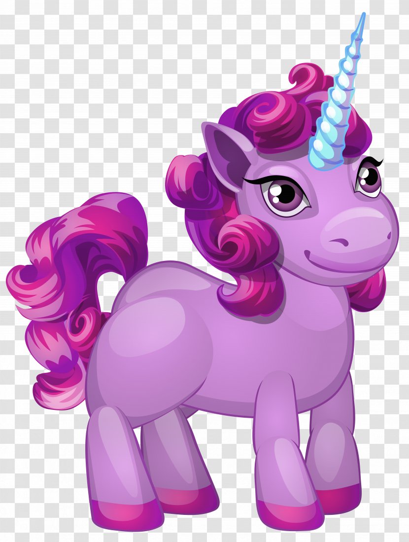 Unicorn Pegasus Clip Art - Illustration - Cute Purple Pony Image Transparent PNG