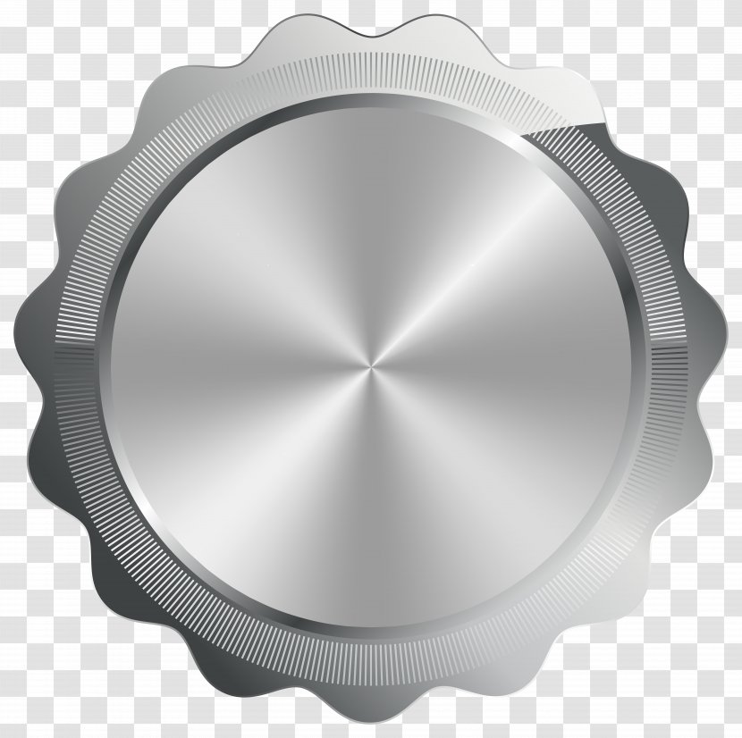 Silver Clip Art - Black And White - Seal Badge Transparent Image Transparent PNG