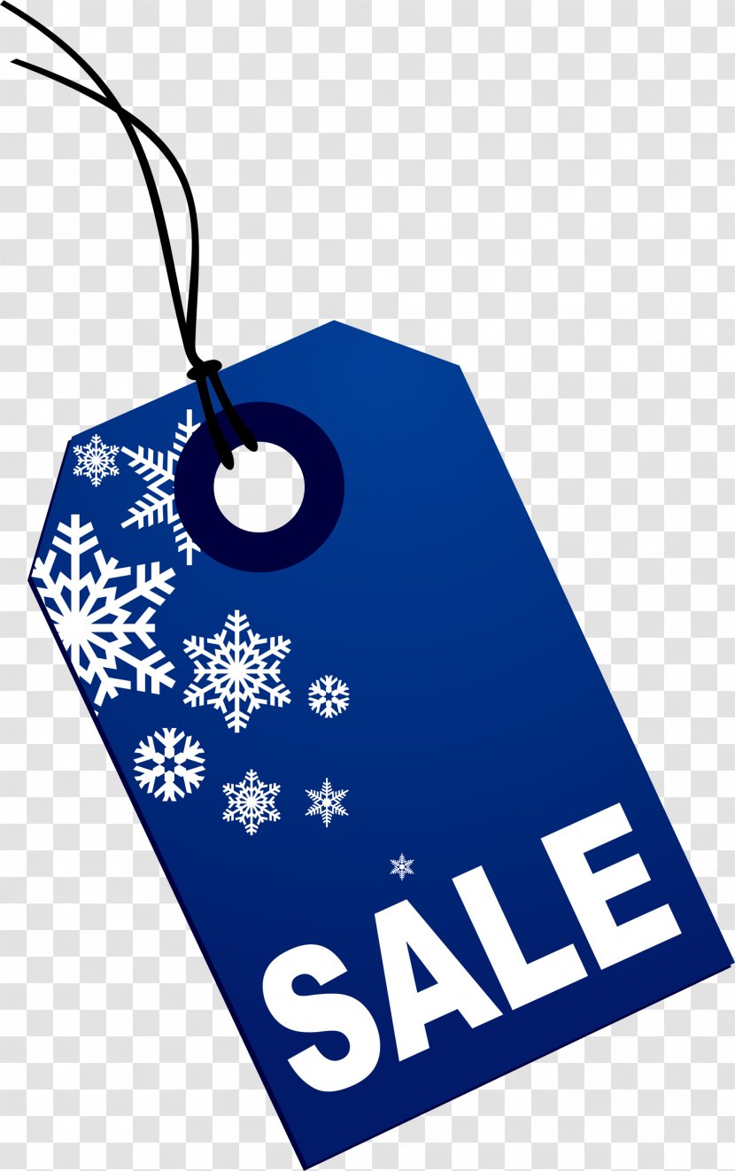 Christmas And Holiday Season Sales Clip Art - Blue - Snowflake Label Transparent PNG