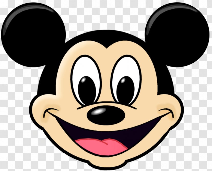 Mickey Mouse Minnie Oswald The Lucky Rabbit Clip Art - Smiley - Vector Transparent PNG