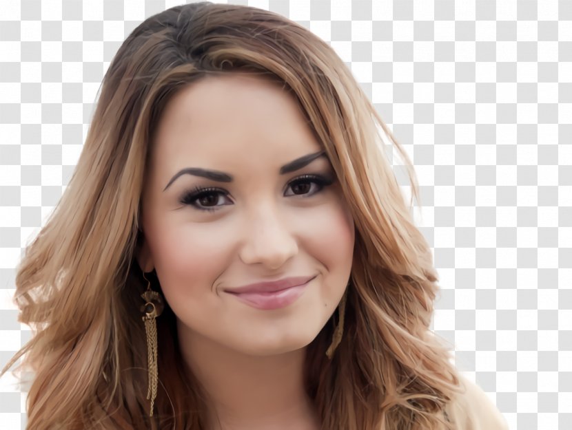 Demi Lovato Model Architecture Blond Hair - Coloring - Layered Transparent PNG