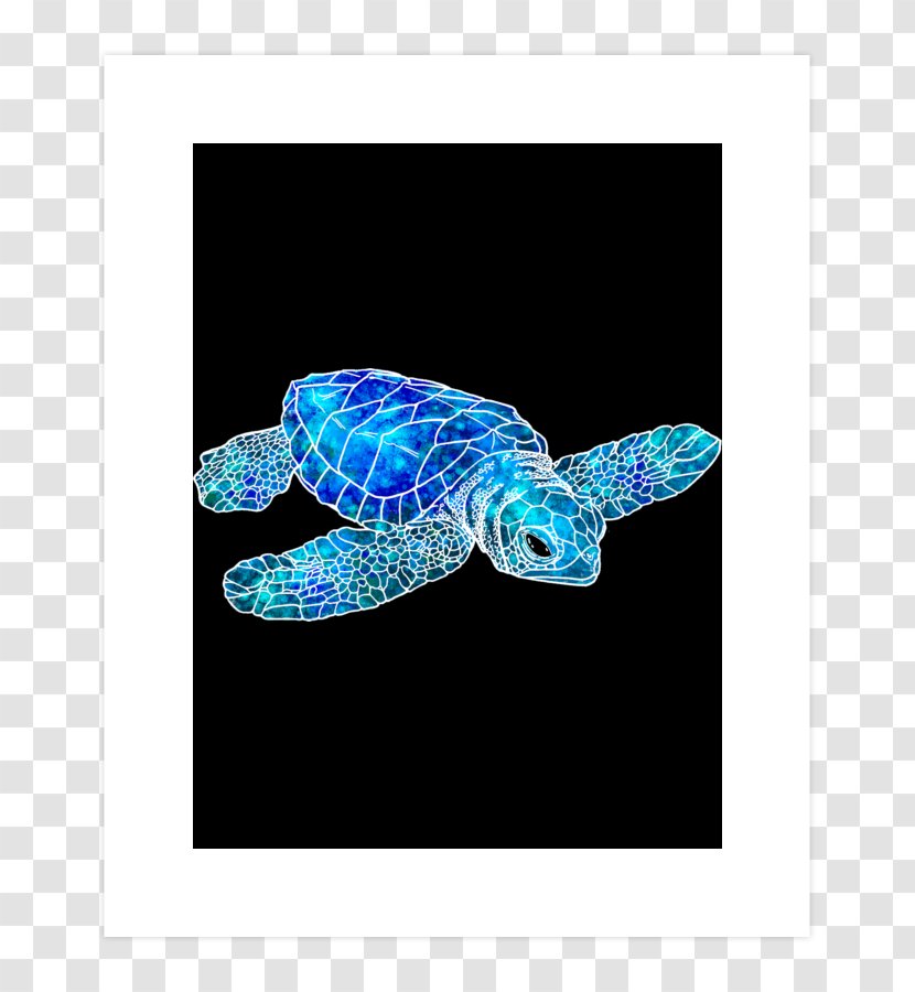 Sea Turtle Watercolor Painting Art T-shirt - Turquoise Transparent PNG