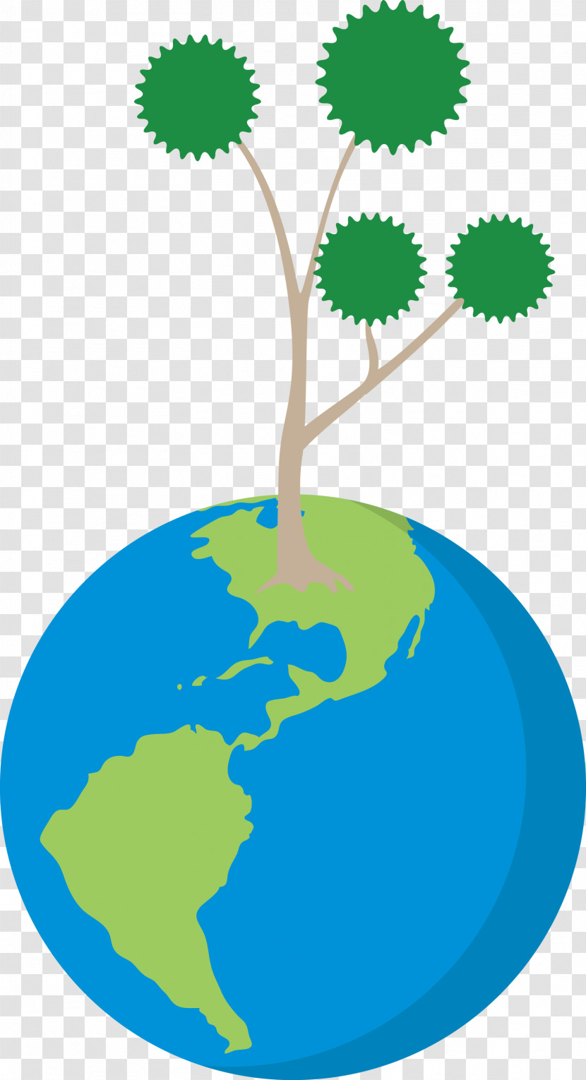 Earth Tree Go Green Transparent PNG