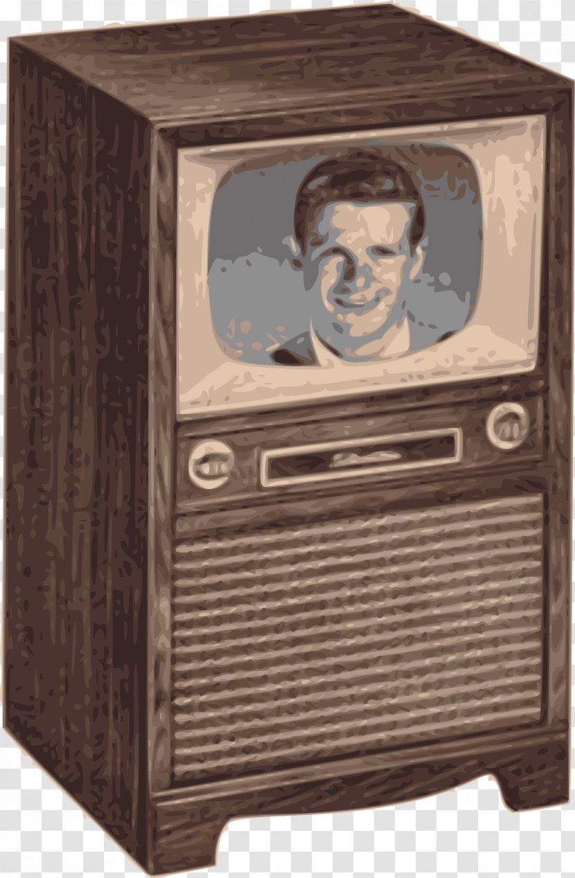 Television Vintage TV Retro Style Clip Art - Furniture Transparent PNG