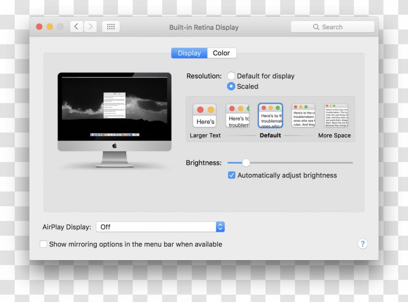 MacBook Pro Computer Monitors Laptop Mac Mini - Display Resolution Transparent PNG