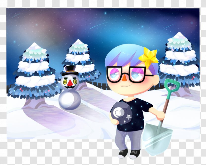 Animal Crossing: Happy Home Designer New Leaf Fan Art - Cartoon - Christmas Atmosphere Background Transparent PNG