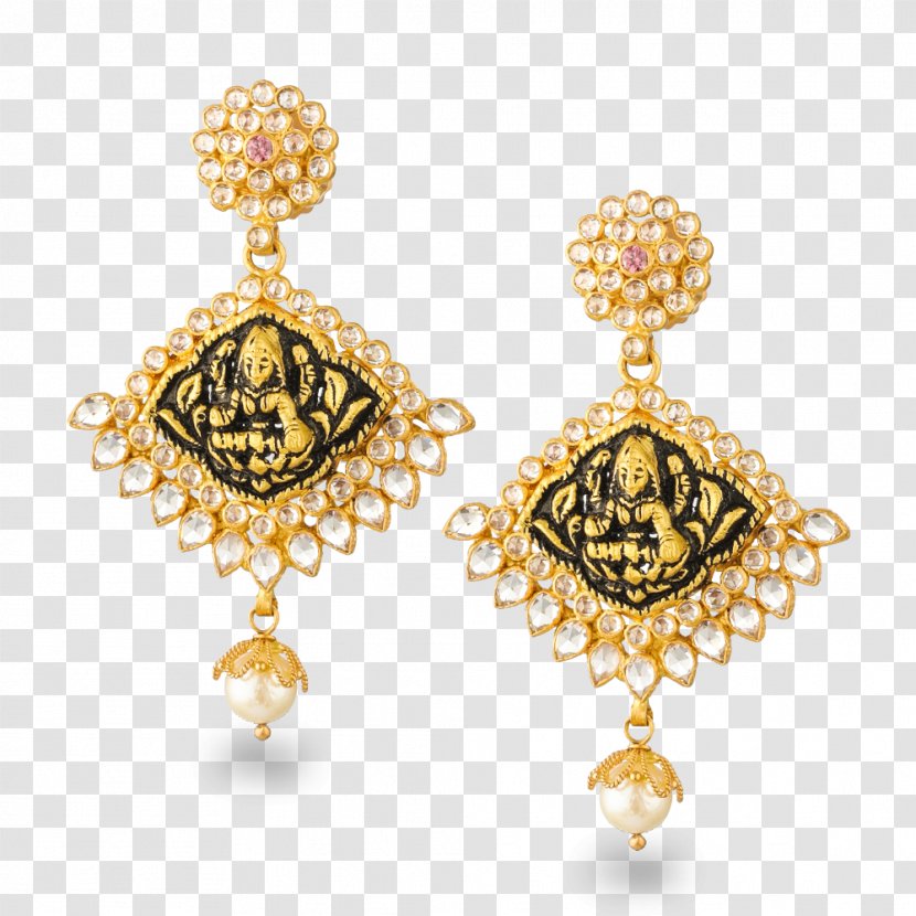 Pearl Earring Jewellery Jewelry Design Gold - Diamond Transparent PNG