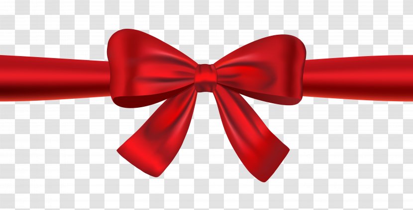 Ribbon - Gift - Red Bow Transparent PNG