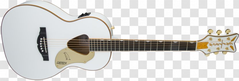 Acoustic-electric Guitar Acoustic Gretsch White Falcon - Cartoon Transparent PNG